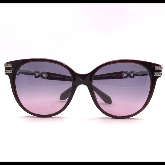 Pier Martino Sunglasses #8305/C5 Marble Pink Acetate Made in Italy New - Picture 3 of 12